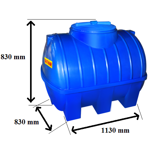 Bồn Nước Nhựa 500 Lít Nằm Đại Thành